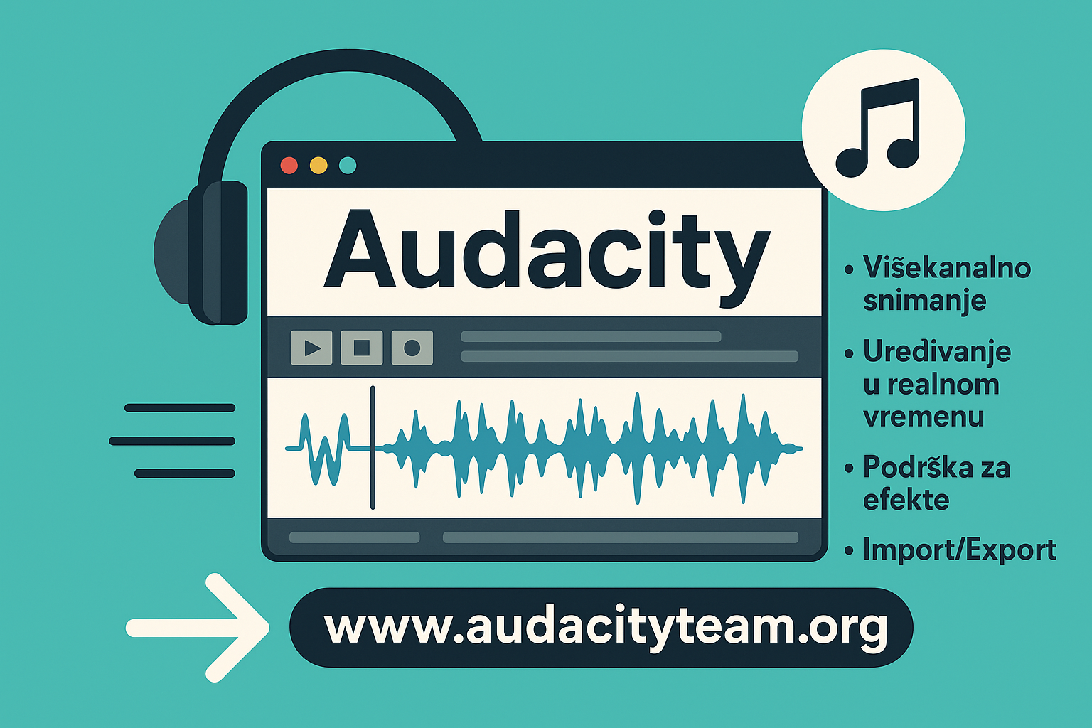 AudaCity – Besplatan i Moćan Program za Obradu Zvuka (Vodič za Početnike)