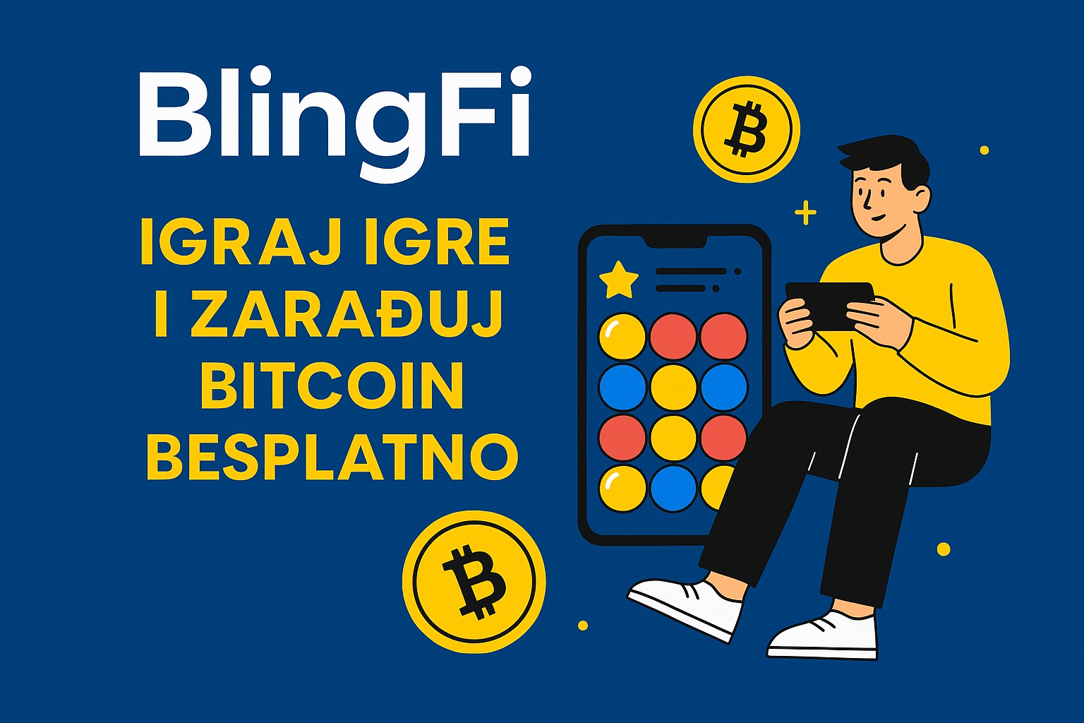 BlingFi – Igraj igre i zarađuj Bitcoin besplatno