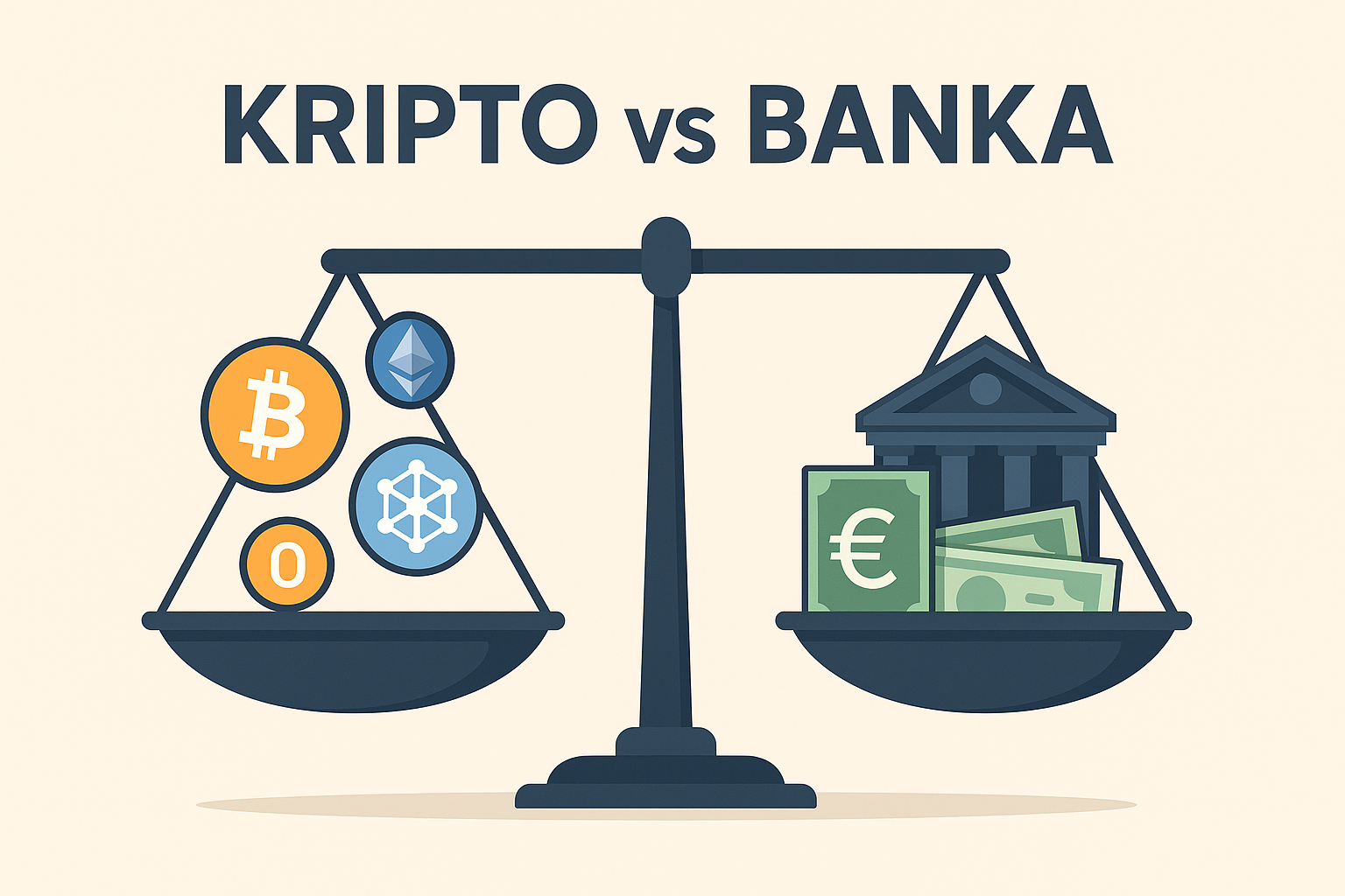 Kripto vs Banka – Šta Početnici Treba da Znaju o Slanju Novca (2025 Vodič)
